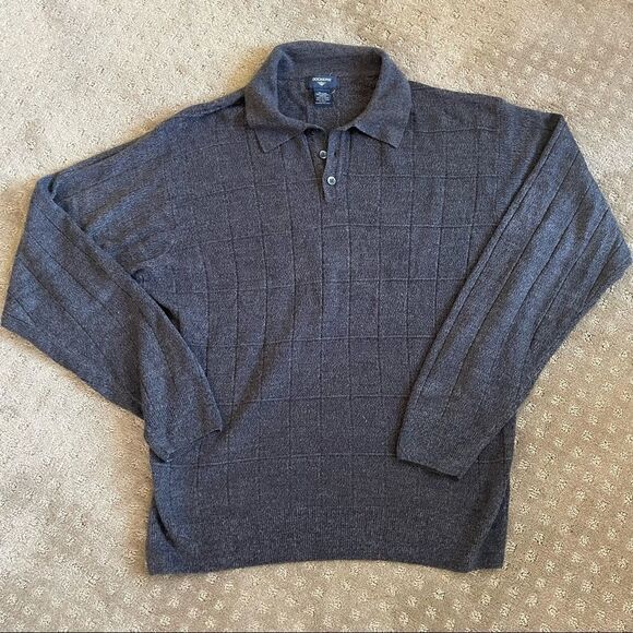 Dockers Gray Marled Soft Knit Polo Size XL - Picture 2 of 16